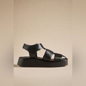 Pilcro Platform Fisherman Sandals, Size 10 (U.S.), Black